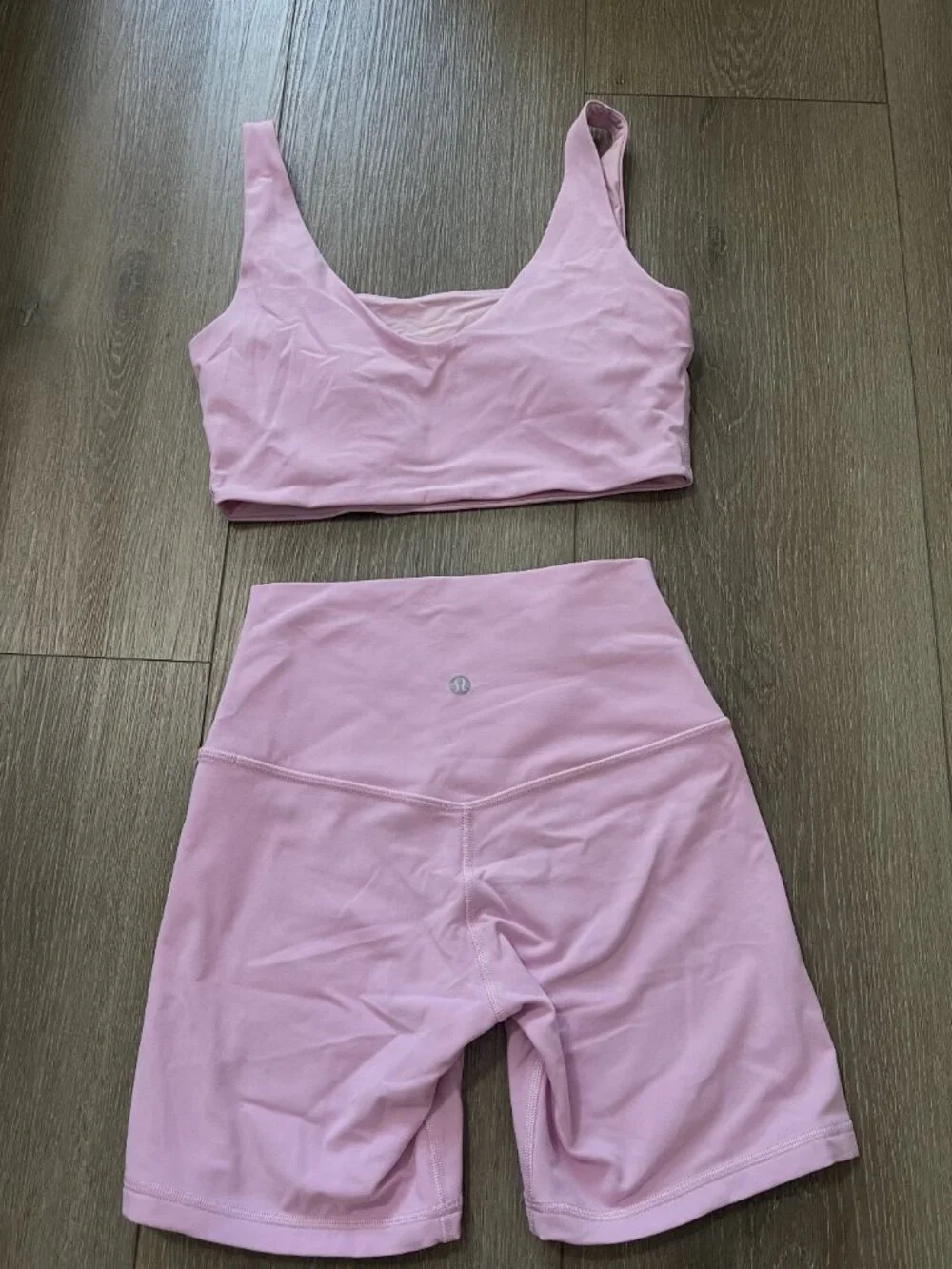 Lululemon Vitapink align short & bra set - S